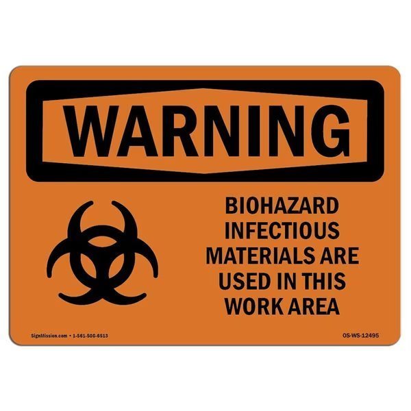 Safety Sign, OSHA WARNING, 5